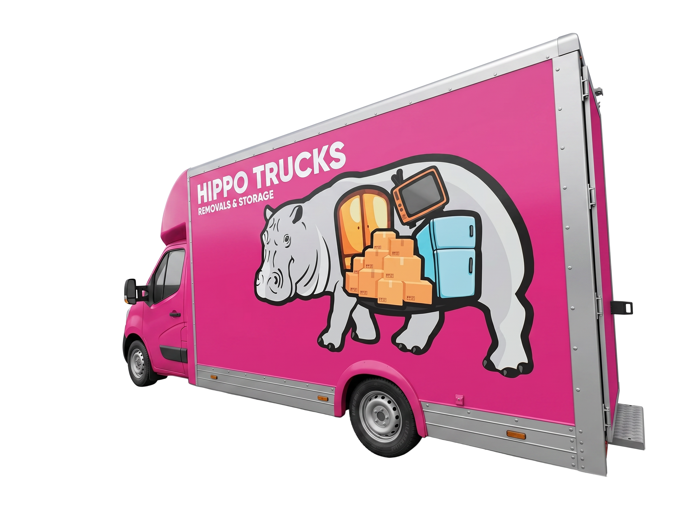 Hippo Trucks removals van serving Reading